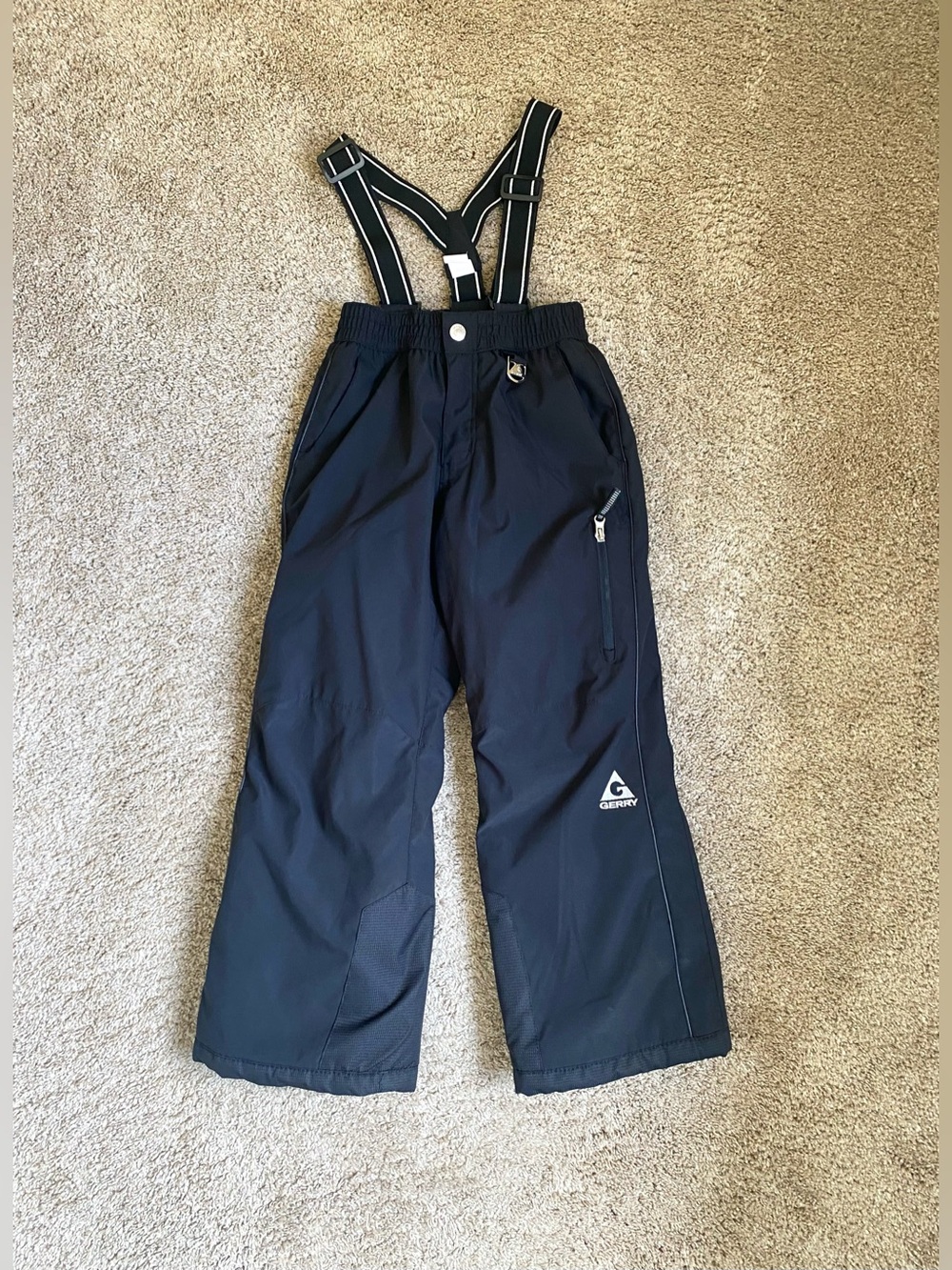 Gerry Black Snowpants Overalls - Size Small 7/8